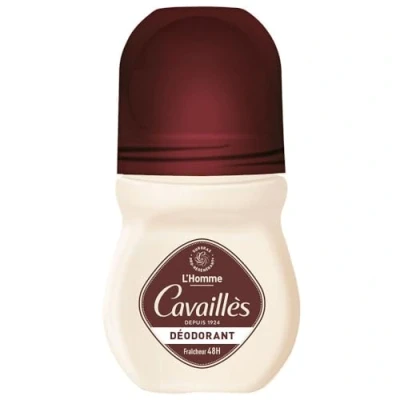 Abbildung von Cavaillès Dermato Deodorant für Herren, Frische 48 Stunden, Roll On 2 x 50 ml überfettend und alkoholfrei, hautfreundlich Duft Zitrone Rosmarin Flasche 100 % recycelt &amp; recycelbar