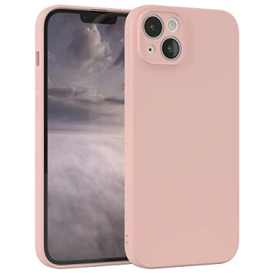 Abbildung von EAZY Case Silikonhülle für iPhone 14 Plus Hülle Silikon Altrosa weich stoßfeste Handyhülle Schutzhülle mit Kameraschutz Dünn Premium Schutz Cover TPU Phone Bumper in Pastell Rosa