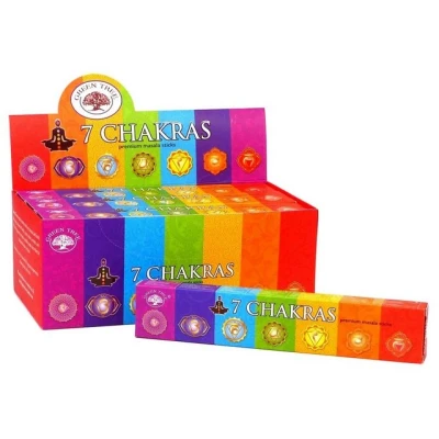 Abbildung von Green Tree Räucherstäbchen Halter Incense &quot;7 Chakras&quot; 15gr.