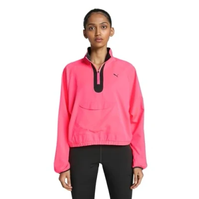Abbildung von Puma Hypernatural 1/2 ZIP Trainingsjacke, Damen, Größe: Large, Sunset glow