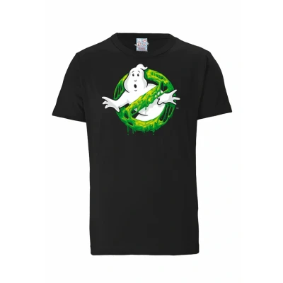 Abbildung von Logoshirt Ghostbusters Slime LOGO Tshirt print, Damen, Größe: XL, Schwarz