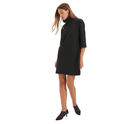 Abbildung von Trendyol Damen Thessalonic Knit Dress, Anthrazit, S EU