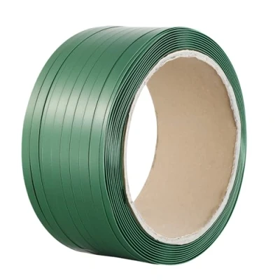 Abbildung von VEVOR Packaging Umreifungsbandrolle aus Polyester/PET, 304 m Länge x 1,6 cm Breite 0,8 Dicke, 499 kg Bruchfestigkeit, Hochleistungs für Paletten, tragbare
