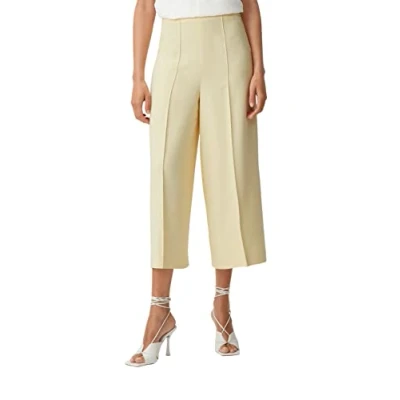 Abbildung von comma Loose Culotte Stoffhose, Damen, Größe: 46, Helles zitrone