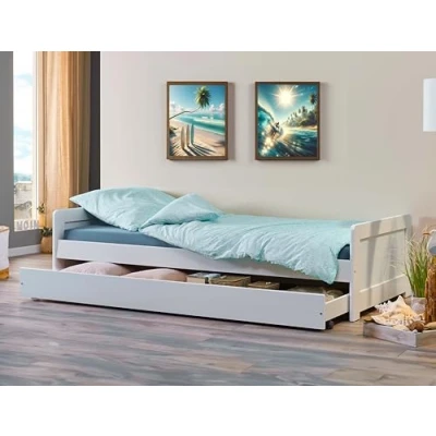 Abbildung von Inter Link Funktionsbett Surf, 2in1 Gästebett, Massivholz, 2 Liegeflächen, modernes Sofabett, Lattenrost