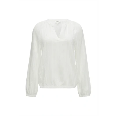 Abbildung von s.Oliver Bluse mit Strukturstreifen Ecru 38