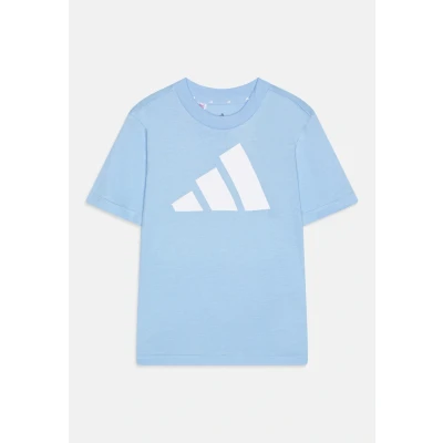 Abbildung von adidas Performance Essentials Junior Unisex Tshirt print für Kinder, Größe: 176, Glow blue/white