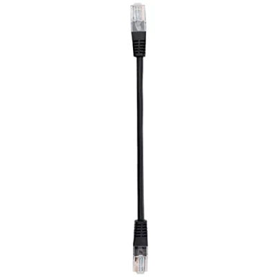 Abbildung von Pro Signal PSG03118 Cat5e RJ45 Ethernet Patchkabel, 0,2 m, Schwarz