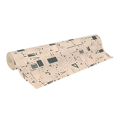 Abbildung von Clairefontaine 223809C Rolle Geschenkpapier aus Kraftpapier 70g 50x0,70m, 100% recycelt, robust und natürlich, ideal zum Verpacken Basteln Geschenke, Schule &amp; Schreibwaren, 1