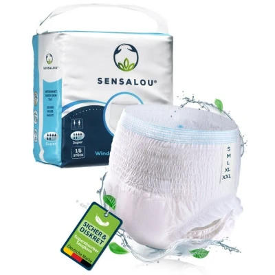 Abbildung von Sensalou Inkontinenz Pants Windelhosen Windeln für Erwachsene, Super, M Gr., 15 St.