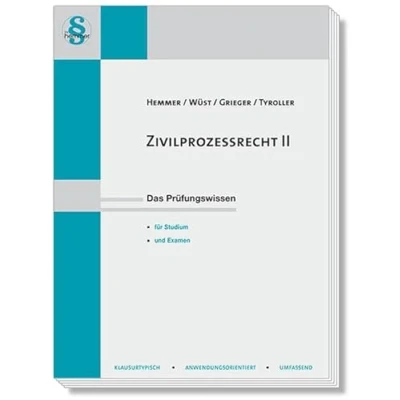 Abbildung von 14920 Skript Zivilprozeßrecht II: Das Prüfungswissen für Studium und Examen (Skripten Zivilrecht)