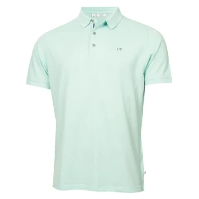 Abbildung von Calvin Klein Herren Campus 3 Knopf Kragen Polo Hemd Aquasport M