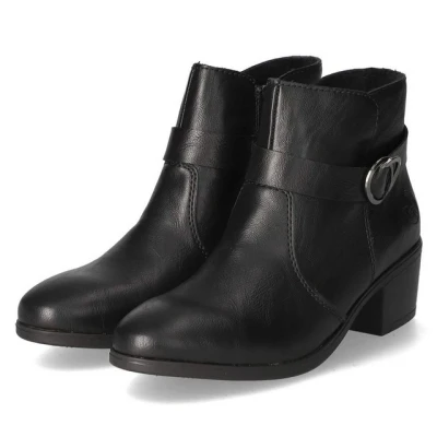 Abbildung von Rieker Cowboy/Bikerstiefelette, Damen, Größe: 39, Schwarz Schuhe