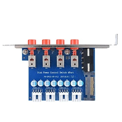Abbildung von Richer R HDD Power Control Switch, Festplattenlaufwerk SATA Drive Switcher Umschalter mit IDE 2xSATA 15Pin Eingangsschnittstellen für Desktop PC Computer
