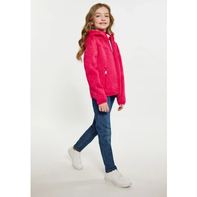 Abbildung von Schmuddelwedda Strickjacke für Kinder, Größe: 140, Himbeerpink melange
