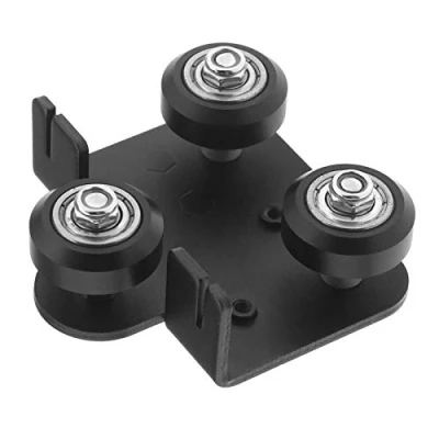 Abbildung von Create idea 3D Drucker Rücken Trägerplatte mit Riemenscheibe für Ender 3 CR 10 S4 S5 Extruder und 2020 Aluminiumprofilanschluss