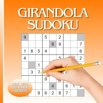 Abbildung von Girandola Sudoku: Das Sudoku Heft für Unterwegs Im kompakten Quadrat Format Leicht bis Schwer + Übersichtlicher Lösungsteil Tolles Geschenk Rätsel Fans