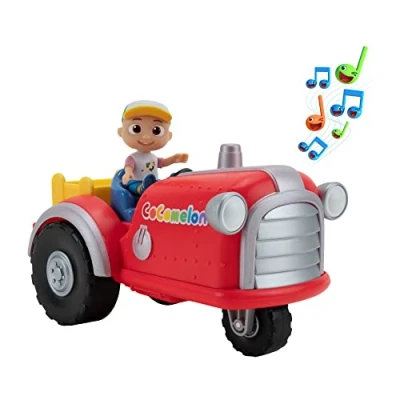 Abbildung von Jazwares Spielzeug Auto Cocomelon Mitsing Traktor, spielt das Lied &quot;Old MacDonald&quot;