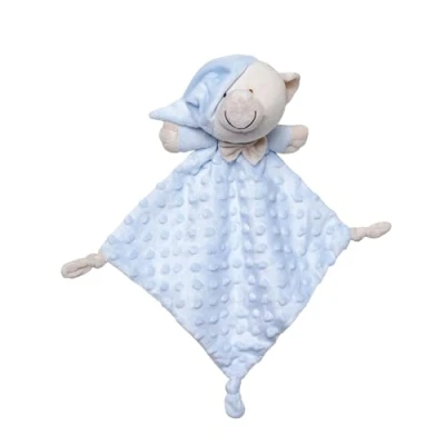 Abbildung von Interbaby DU003 01 Doudou Kuscheltier für Babys Bear, blau, 100 g