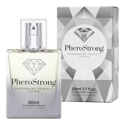 Abbildung von PheroStrong Pheromone Perfect for Men with sex Pheromones Parfüm für Manner mit Pheromonen Effekt Aphrodisiakum Männer Perfume Zerstäuber unterwegs long lasting 50ml