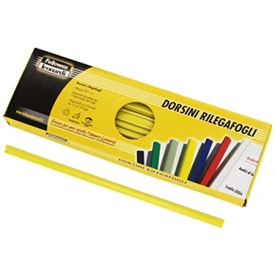 Abbildung von Fellowes D103GI Dorsini Brieftasche, Durchmesser 3 mm, Packung mit 50 Stück, Gelb