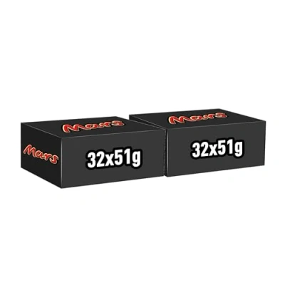 Abbildung von Mars Schokoriegel, mit Karamell, Nougat und Vollmilchschokolade, 64 Packungen x 51g