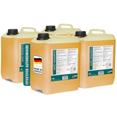 Abbildung von INOX® Nano Line Autoshampoo Konzentrat im praktischen 4x5L Kanister Autoreiniger für PKW, LKW, Wohnmobil und Motorrad Hochdruckreiniger Sanfte Reinigung