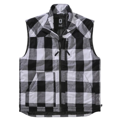 Abbildung von Brandit Lumber Weste, Herren, Größe: 6XL, White black