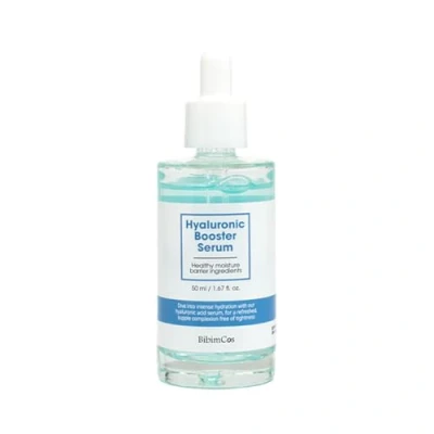 Abbildung von BibimCos Hyaluronic Booster Serum Korean Skincare, Langanhaltende Feuchtigkeitszufuhr, Stärkt Die Hautbarriere und Pflegt Empfindliche Haut, Panthenol, Intensives Feuchtigkeitsserum, Vegan, 50ml