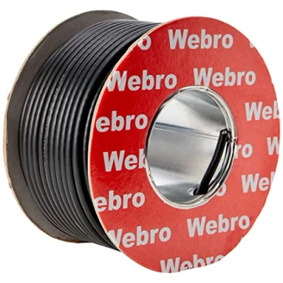 Abbildung von Webro RG6 Koaxialkabel für TV und Satelliten, 50 m, Schwarz
