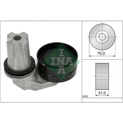 Abbildung von INA 534 0694 10 Spannarm, Keilrippenriemen LAND ROVER: Discovery 3