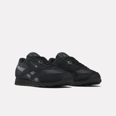 Abbildung von Reebok Classic CL Sneaker low, Größe: 45, Core black/pure grey Leder und textil