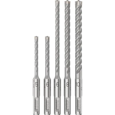 Abbildung von Bosch 5X PRO SDS plus Hammerbohrer Set (für Beton, Kalk und Sandsteine, Ø 5 10 mm, Professional Zubehör Bohrhammer)