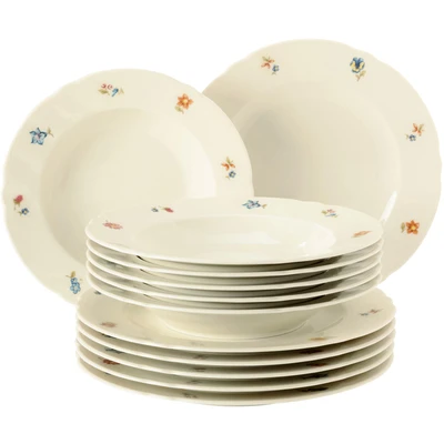 Abbildung von Seltmann Weiden Tafelservice &quot;Teller Set, Geschirr Set Marieluise&quot;, (Set, 12 tlg.), Made in Germany, Teile, für 6 Personen