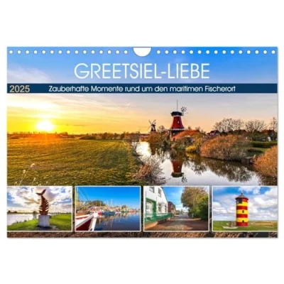 Abbildung von GREETSIEL LIEBE (Wandkalender 2025 DIN A4 quer), CALVENDO Monatskalender