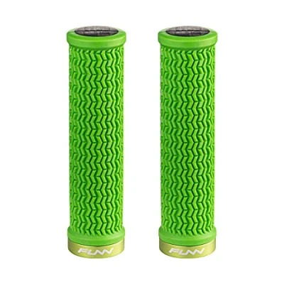 Abbildung von Funn Holeshot Mountainbike Griffe mit Einzelklemmung, Innendurchmesser von 22 mm, Griffenden gehärtet (Grün)