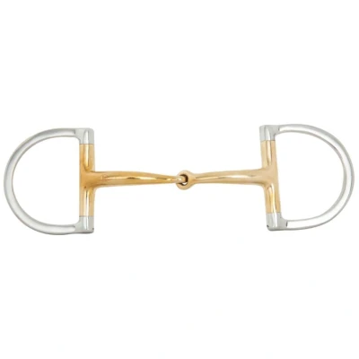 Abbildung von BR Einfach gebrochener D Bit Weichkontakt 14 mm Ø 65 x 50 12,5 Silber / gold Gelb