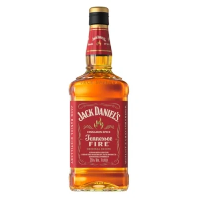 Abbildung von Jack Daniel&#039;s Tennessee Fire Whiskey (1 x 1l) 35% Vol. Aus Feuer gemacht. Eiskalt serviert.