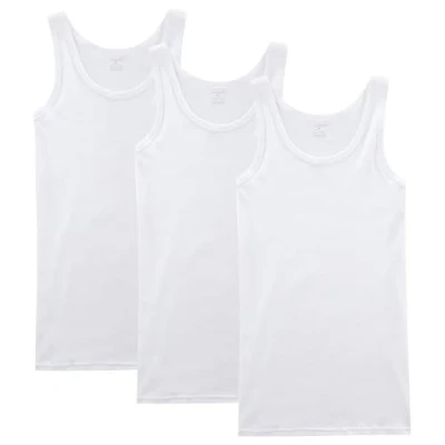 Abbildung von NUOZA Unterhemd Herren Tank Top 3er Pack Feinripp Muskelshirts Baumwolle alle Größen und Farben Weiß,4XL