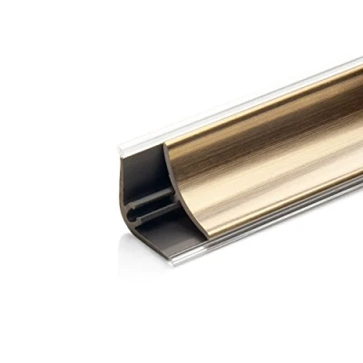 Abbildung von DQ PP 3m WINKELLEISTE Chrom 13 x 13mm PVC Küchenleiste Arbeitsplatte Abschlussleiste Küchenabschlussleiste Wandabschlussleiste Tischplattenleisten