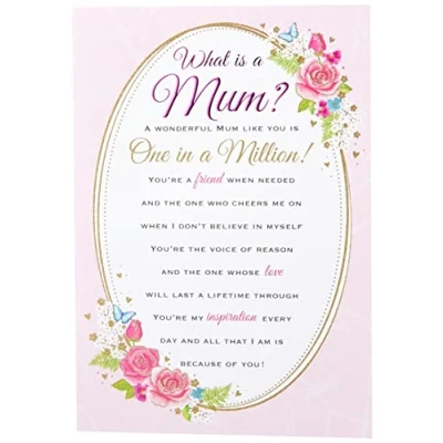 Abbildung von Regal Publishing Heartfelt Wishes Sentimentale Geburtstagskarte &quot;Mum&quot; 22,9 x 15,2 cm C80676