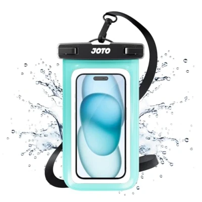 Abbildung von JOTO Wasserdicht Handyhülle,Unterwasser Hülle IPX8 Waterproof Handytasche für 6.9&quot; iPhone 15 14 13 12 11 Pro Max/Samsung Galaxy S23 Ultra S22 A54 und Weiteren bis 7 Zoll Grün
