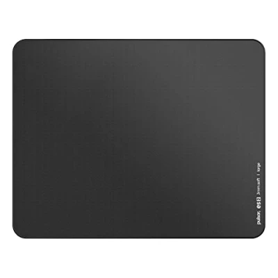 Abbildung von Pulsar ES2 Esports Gaming Mauspad, 3 mm dick, rutschfeste Unterseite, blendfreie Präzisionsnähte, 41,9 x 33 cm, Größe L, Schwarz