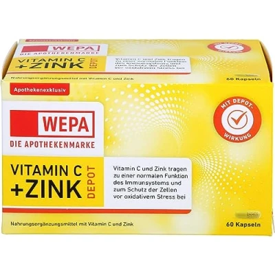 Abbildung von WEPA Vitamin C+Zink Depot 60 St