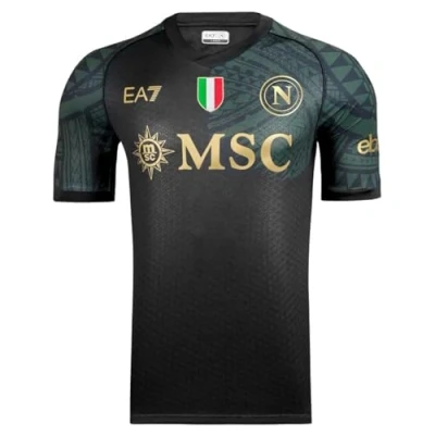 Abbildung von SSC NAPOLI Renntrikot, EA7, dreifarbiges Wappen, technischer Stoff Dry Touch, 2023/2024
