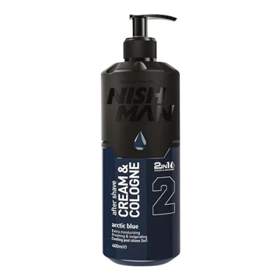 Abbildung von NISHMAN 02 After Shave Cream &amp; Cologne Arctic Blue 400 ml XL