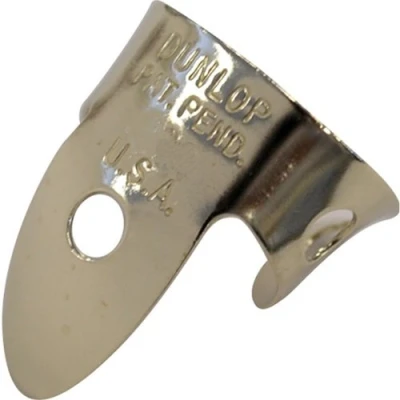 Abbildung von Jim Dunlop Finger und Daumenplektren, Nickel, silberfarben, Stärke 013 (33P013) 5 .015