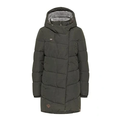 Abbildung von Ragwear Pavla Wintermantel, Damen, Größe: Large, Dark olive