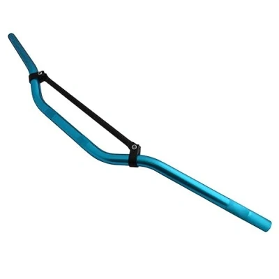 Abbildung von Motorrad Lenker Für Trail Motocross Streetfighter Scrambler Verspannt 22mm 7/8&quot; Blau &amp; schwarz, Schwarz