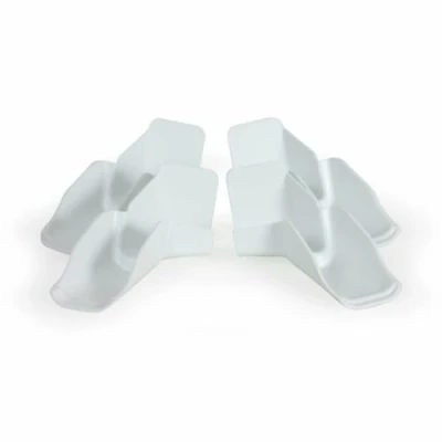 Abbildung von Camco FBA Manufacturing 42134 Dachrinnenauslauf mit Verlängerung, Weiß, 4 Stück (2 Links/2 rechts), Einheitsgröße